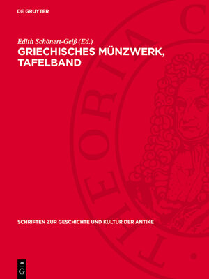 cover image of Griechisches Münzwerk, Tafelband